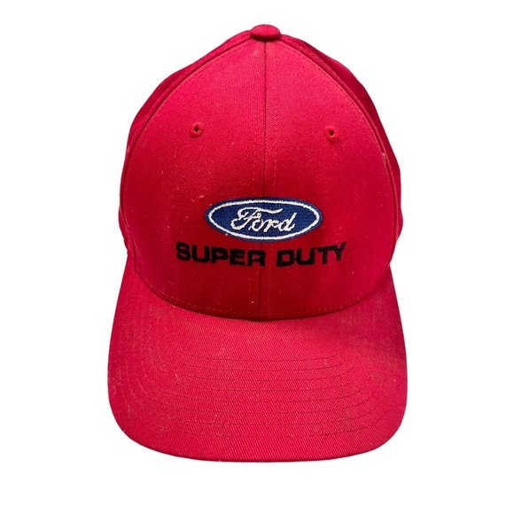 Yupoong Other - ⭐️ 5 for $25 FORD Super Duty Red Fitted Men’s Hat Size L/XL FlexFit